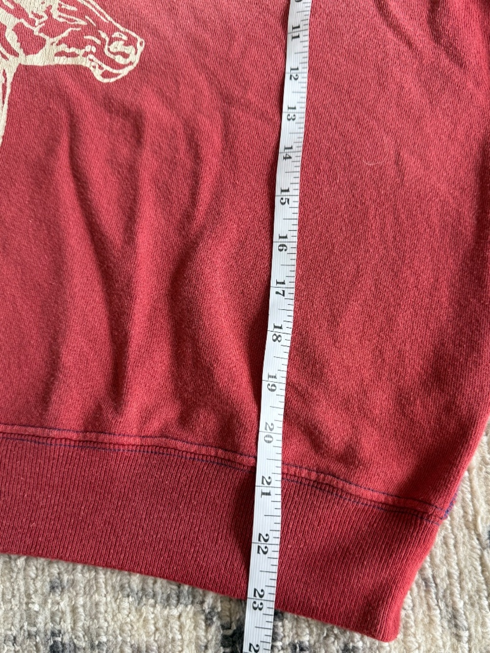 THE GREAT. Bronco Short Sleeve Cotton Graphic Sweatshirt - Picture 5 of 8